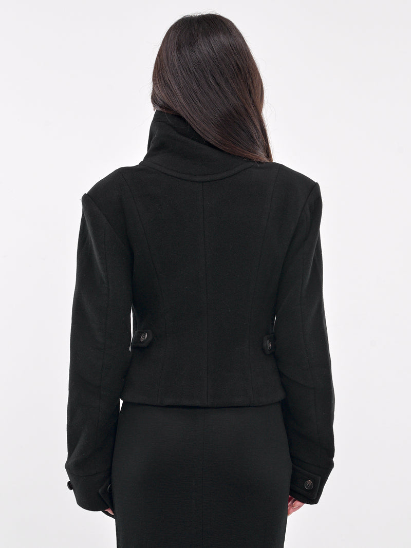 Stand Collar Jacket (JA-09BK-BLACK)