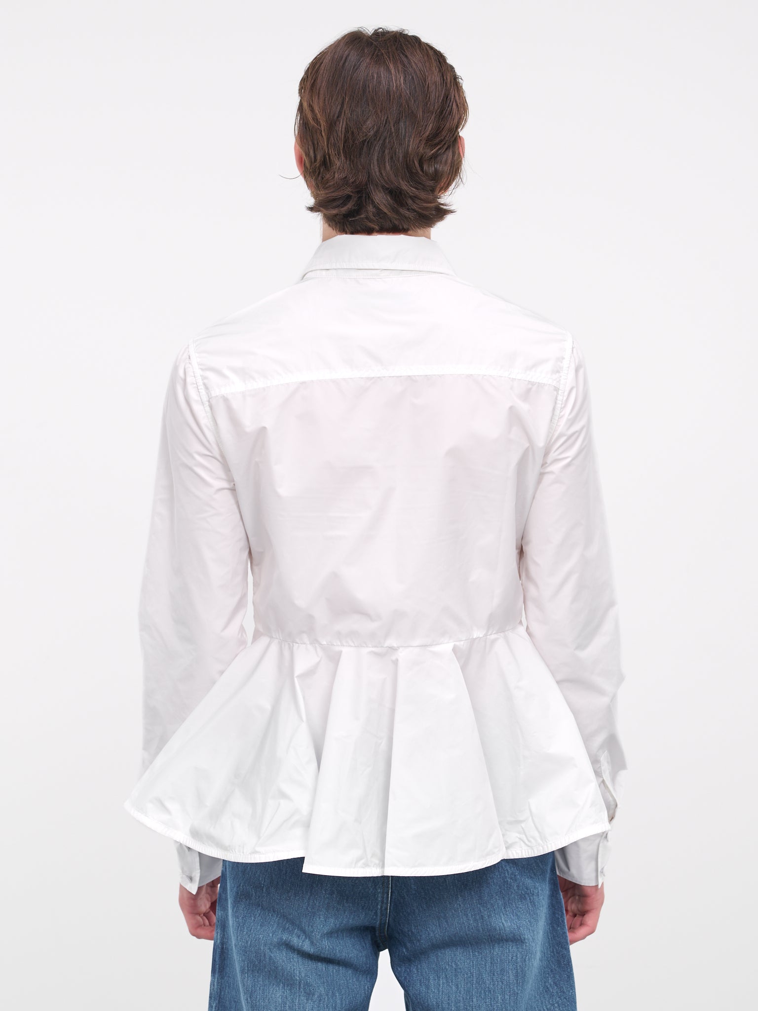 Peplum Overshirt (JA02-WHITE)