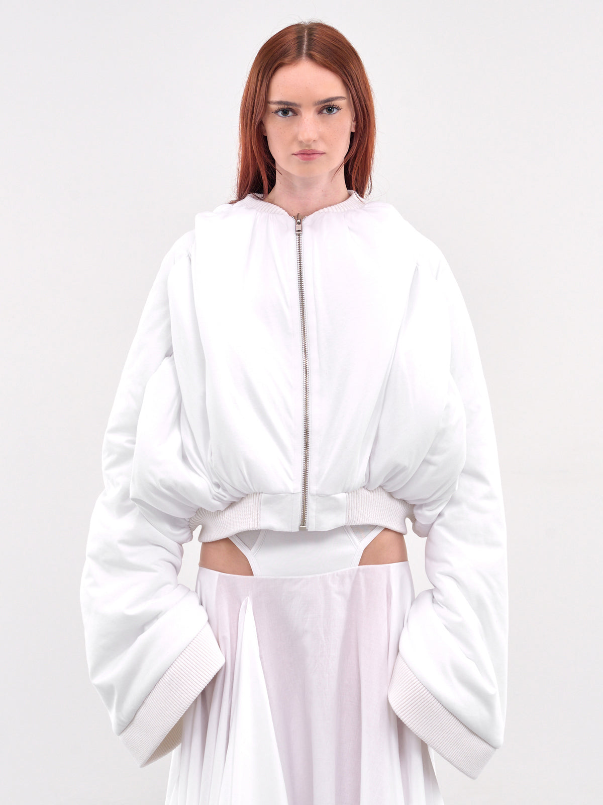 Padded Bomber Jacket (JA02585-0053-WHITE)
