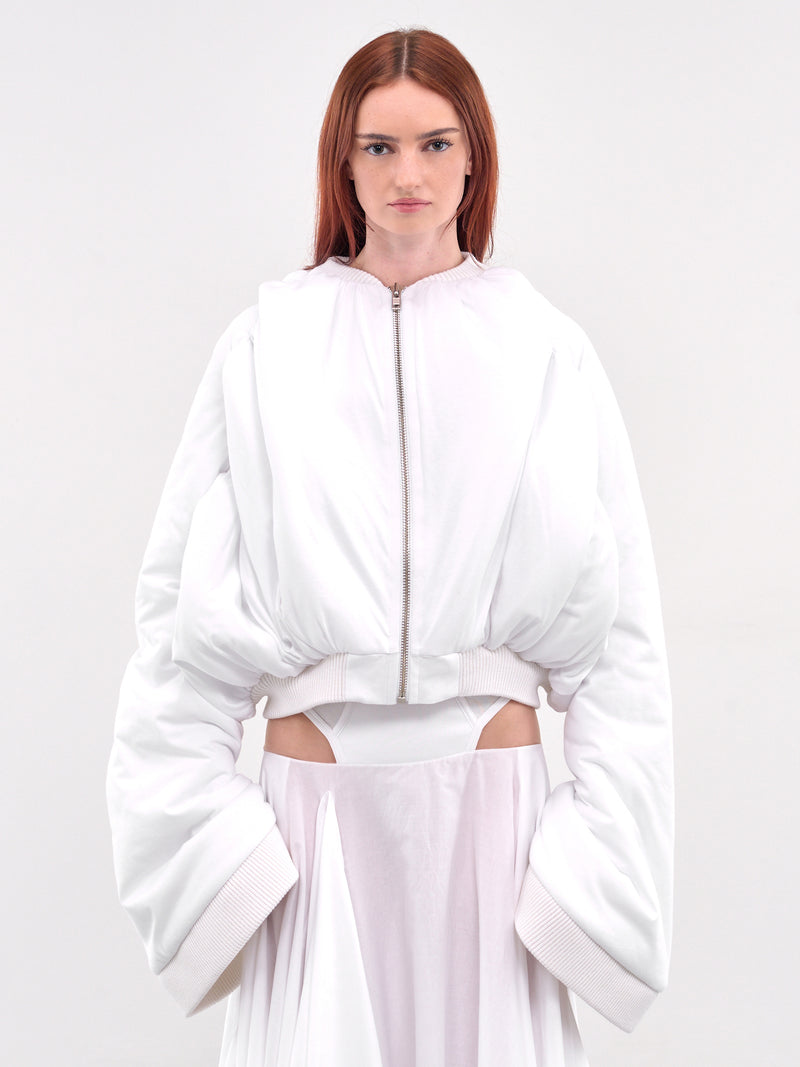 Padded Bomber Jacket (JA02585-0053-WHITE)