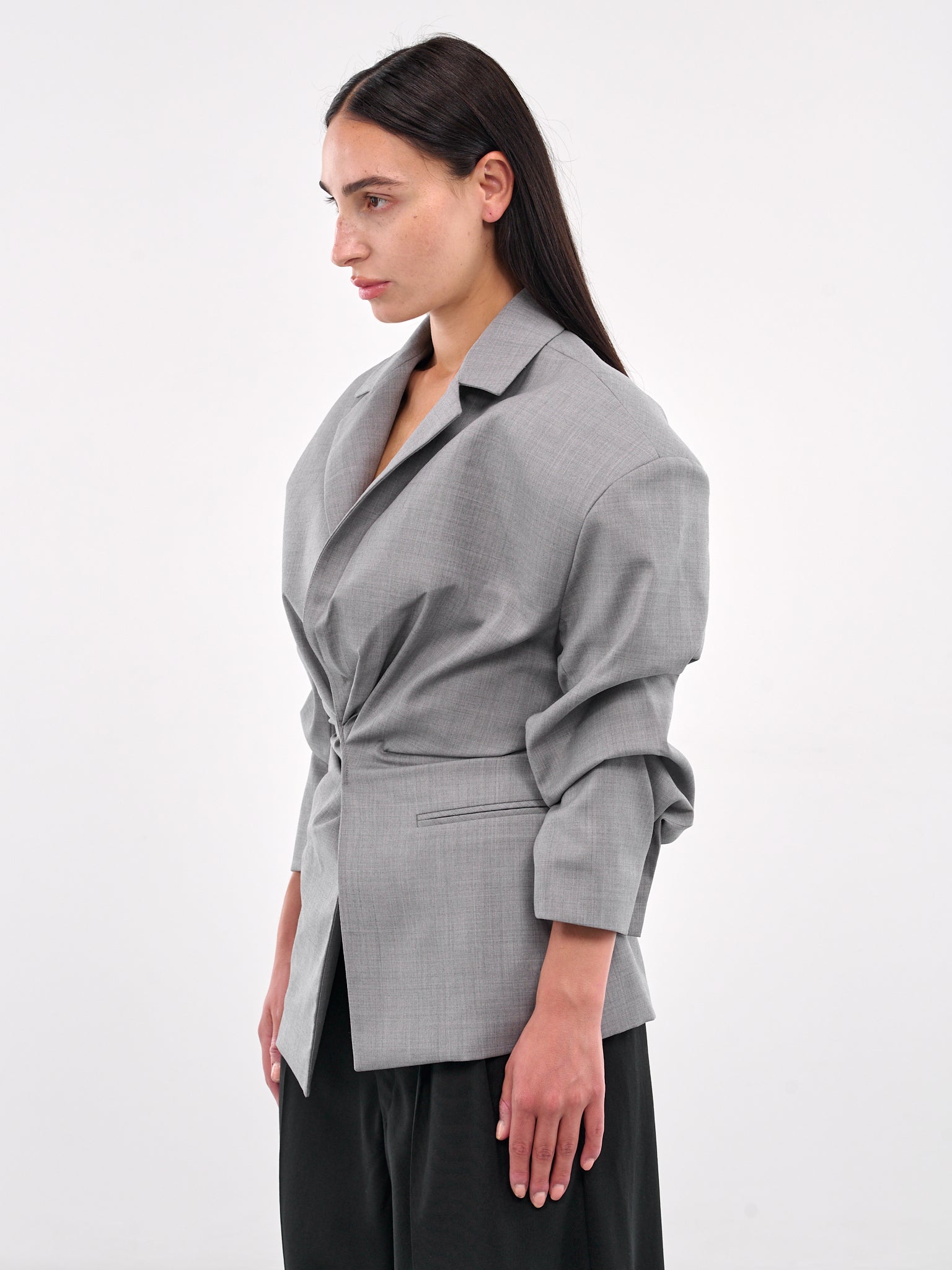 Tonnerre Gathered Blazer (JA02GR-TONNERRE-GREY)