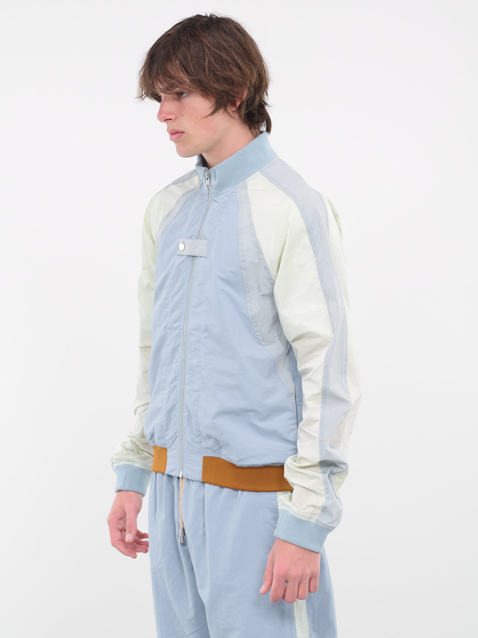 Paneled Bomber Jacket (JA032820320032-INDIGO)