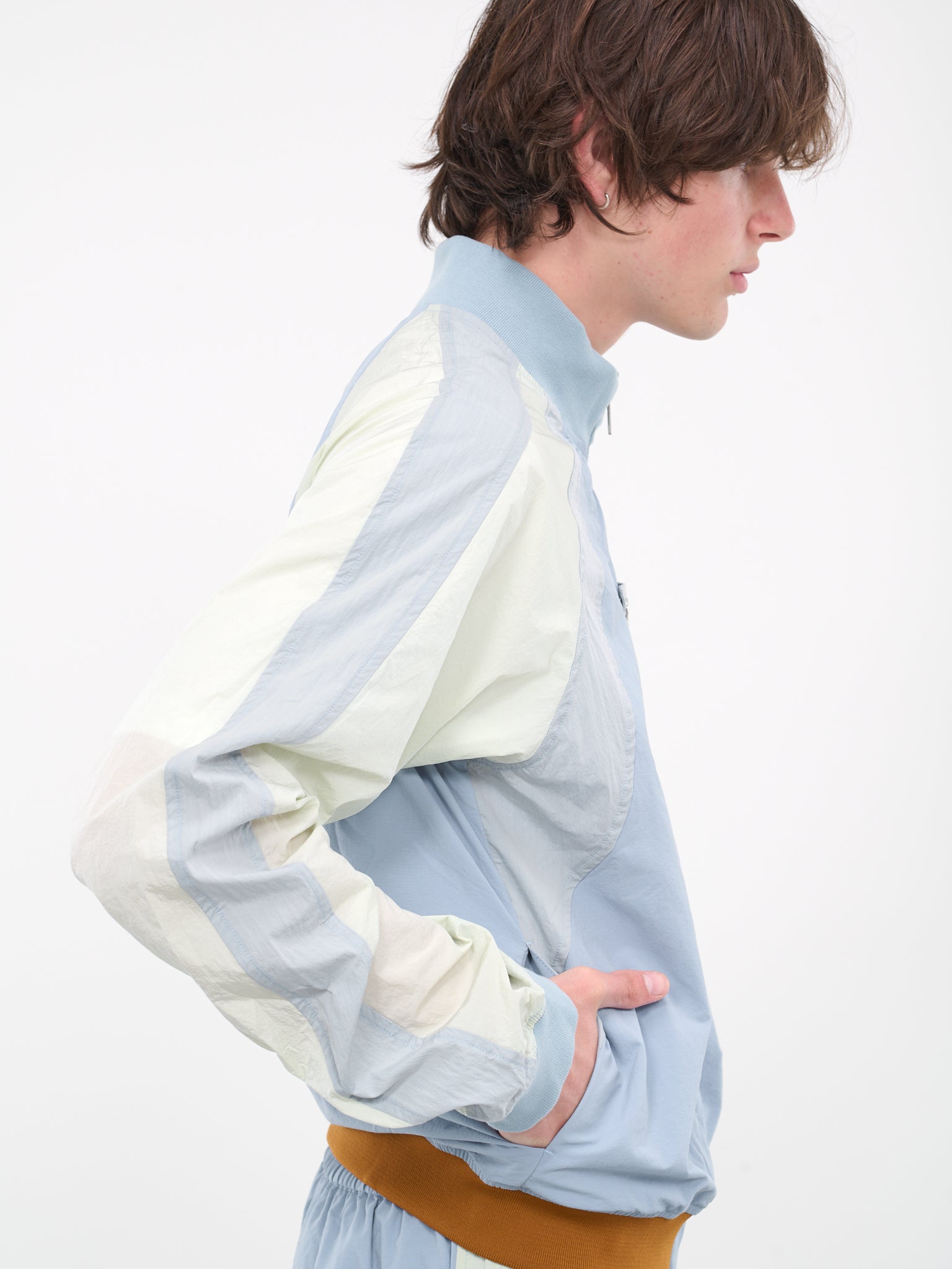 Paneled Bomber Jacket (JA032820320032-INDIGO)
