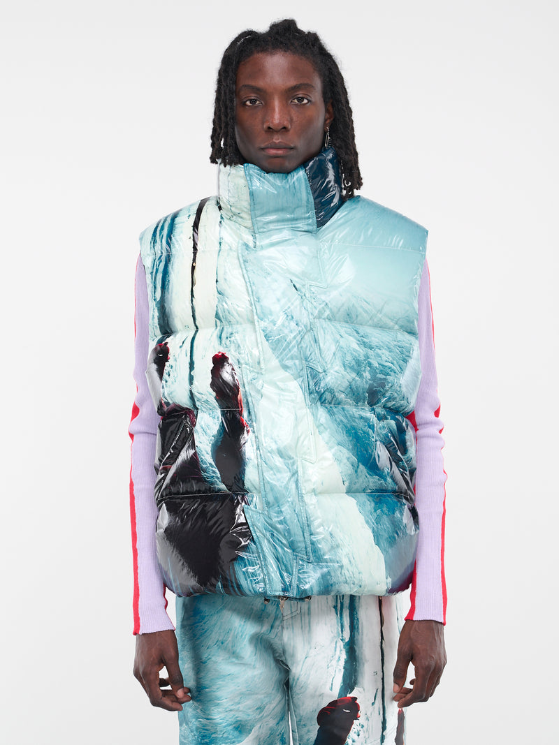 Ski Puffer Vest (JA043648111811-SPACE-PRINT)