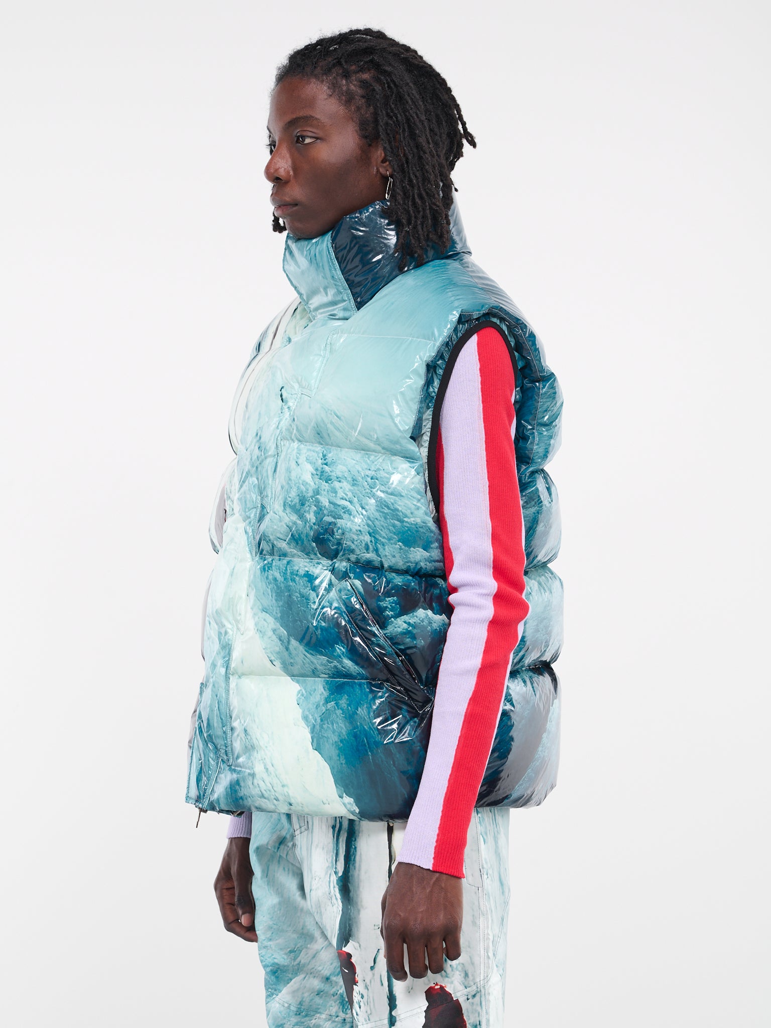 Ski Puffer Vest (JA043648111811-SPACE-PRINT)