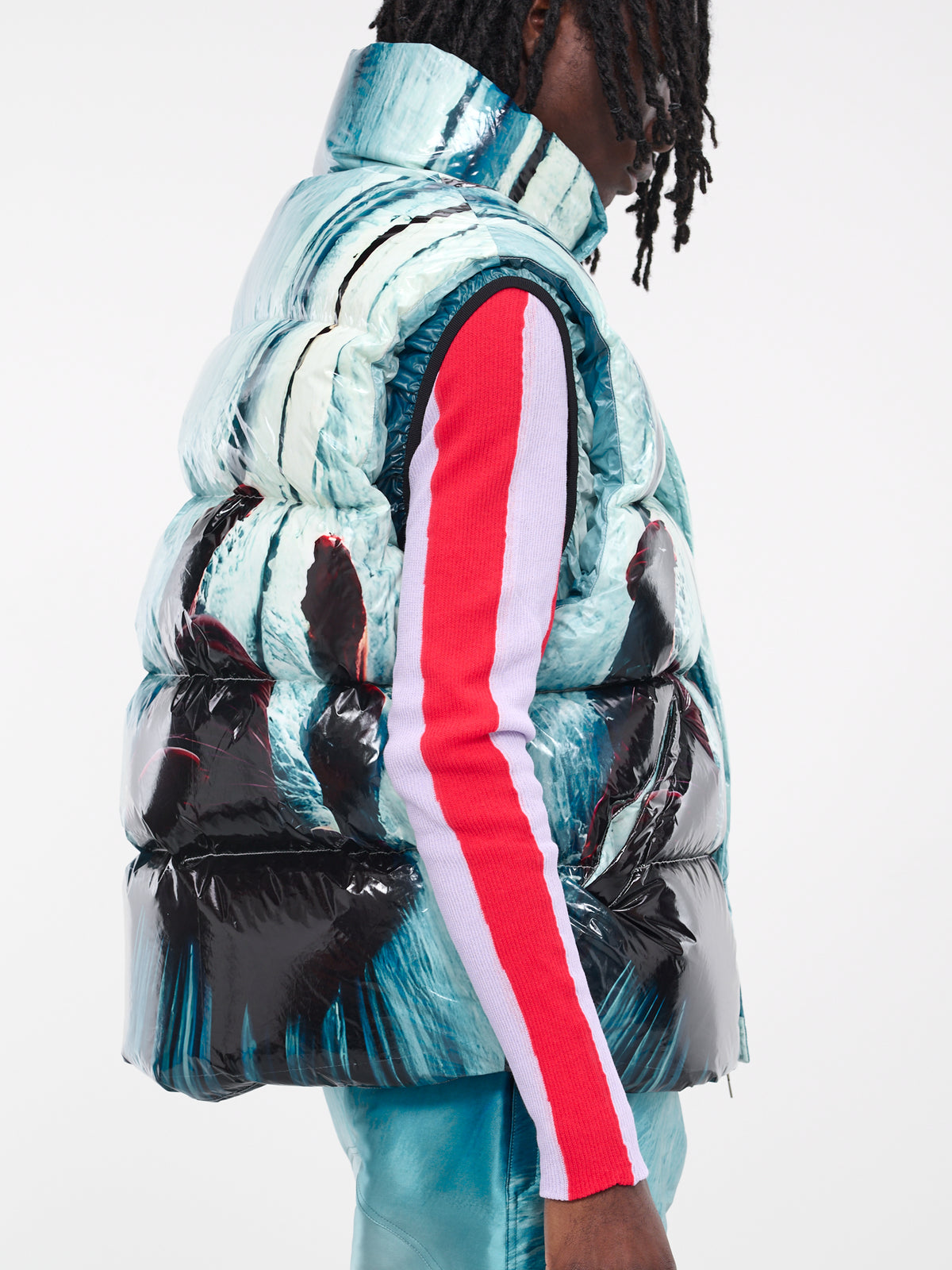 Ski Puffer Vest (JA043648111811-SPACE-PRINT)