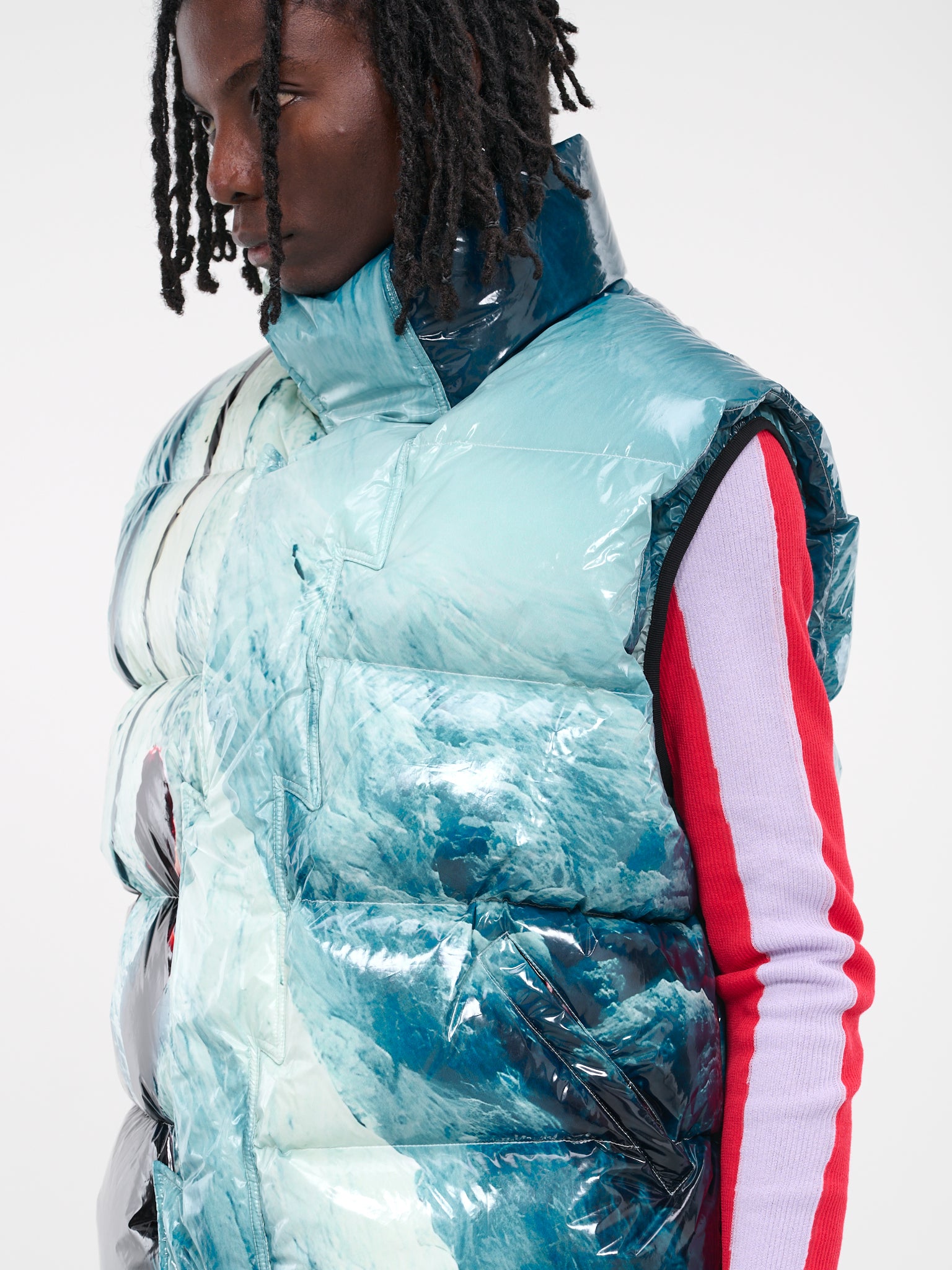 Ski Puffer Vest (JA043648111811-SPACE-PRINT)