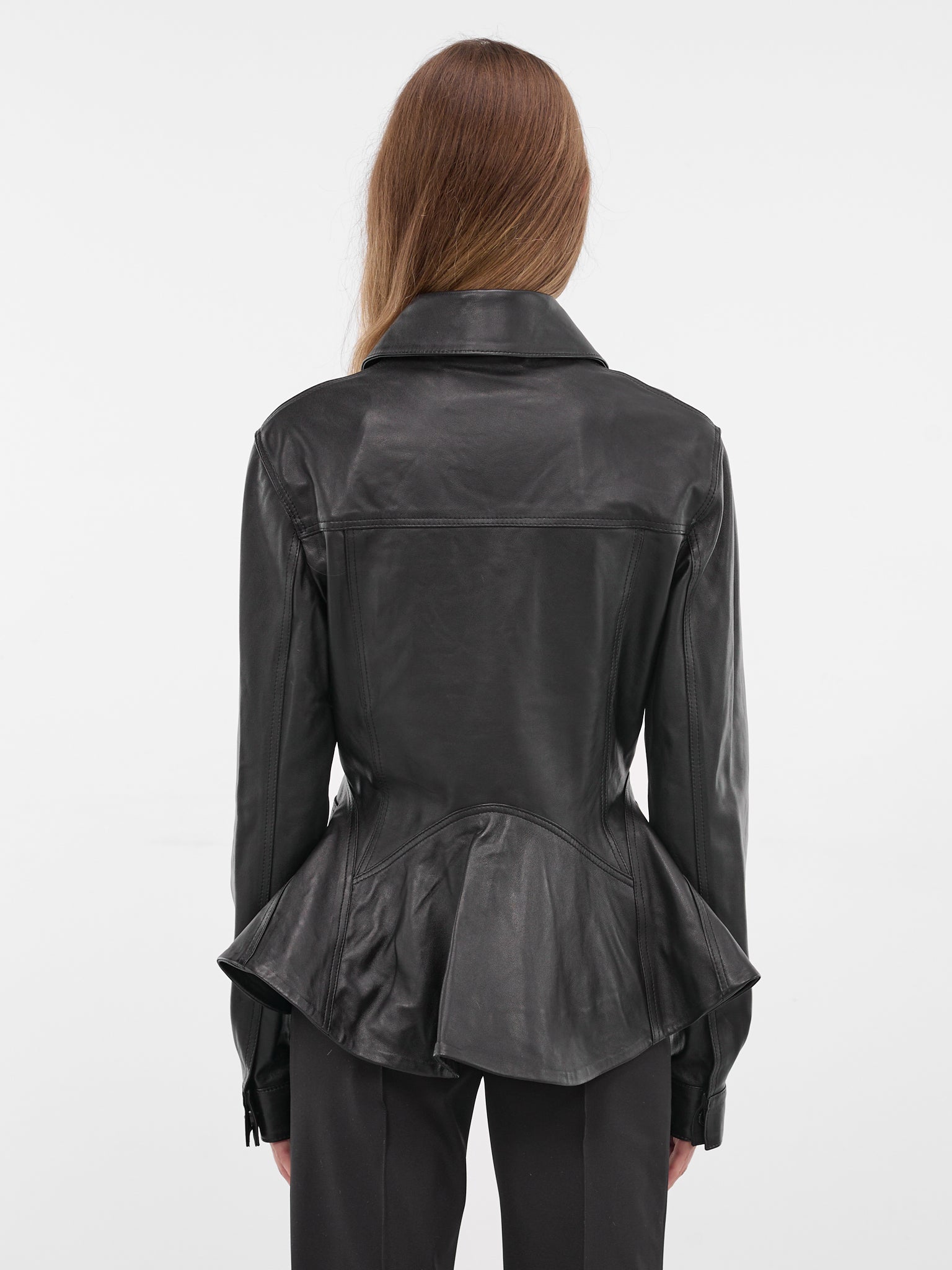 Black Sheep Leather Trucker Jacket (JA045-BLACK)