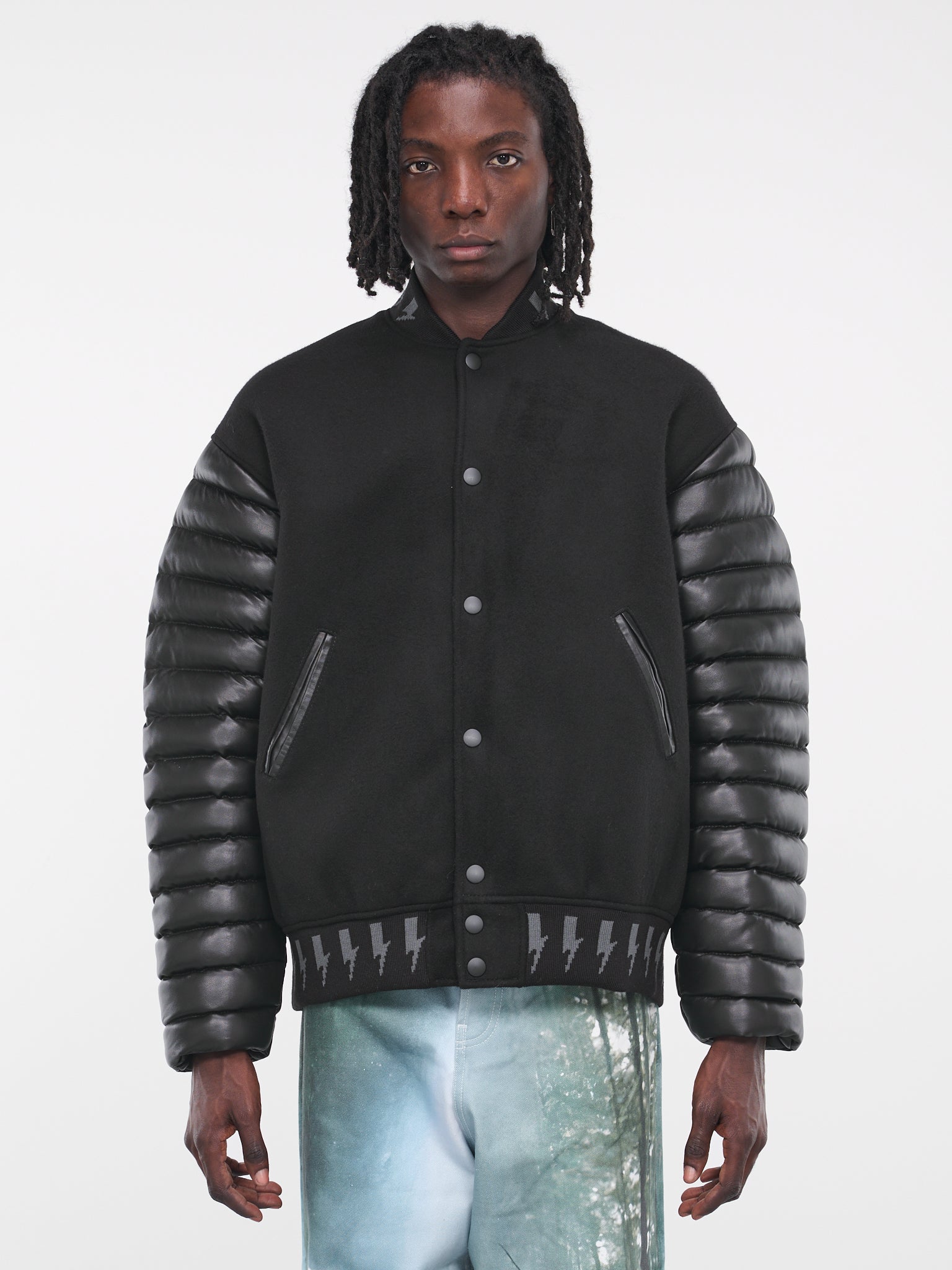 Planet Earth Varsity Jacket (JA193773720372-BLACK)