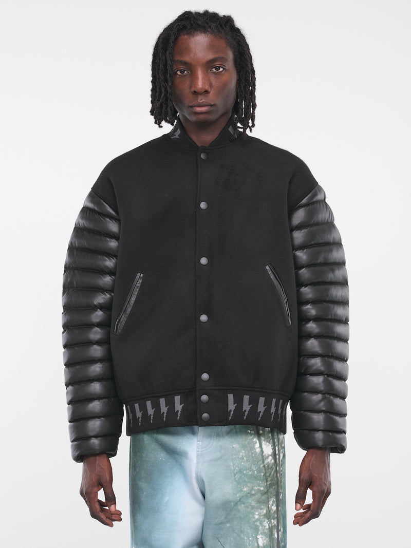 Planet Earth Varsity Jacket (JA193773720372-BLACK)