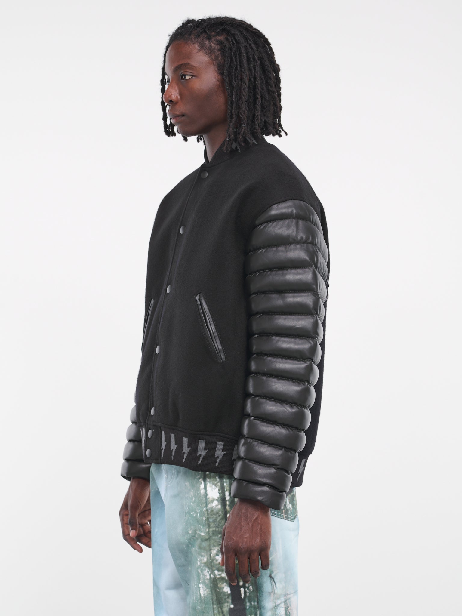Planet Earth Varsity Jacket (JA193773720372-BLACK)