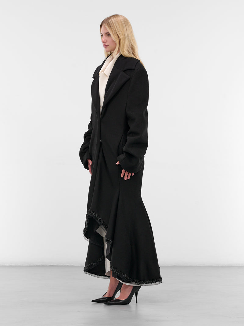 Black Silvio Wool Coat (JA19BL-SILVIO-BLACK)