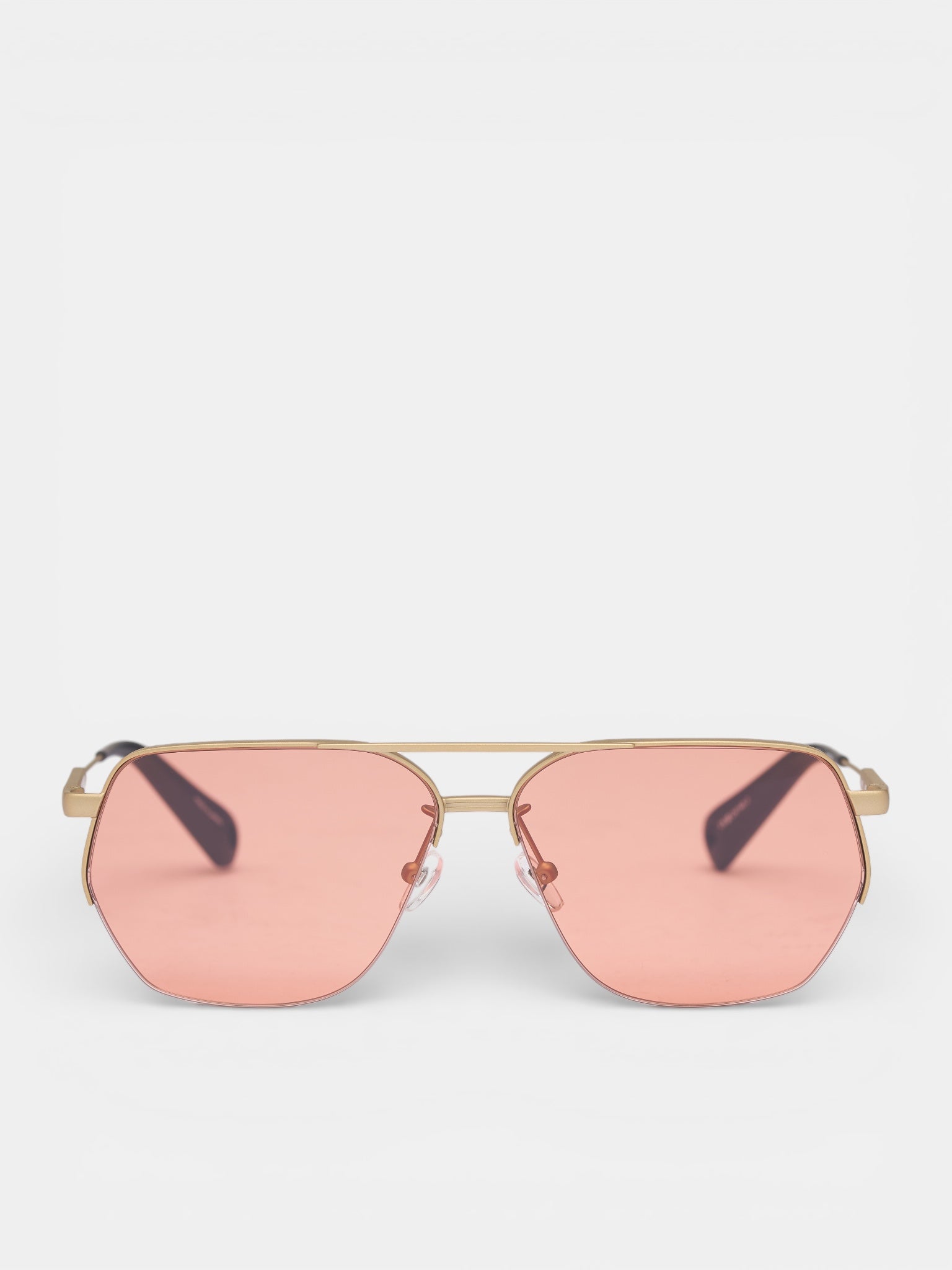 Jacquemus x Linda Farrow Aviator Sunglasses (JAC67C5SUN-PUTTY-BLACK-AMBER)