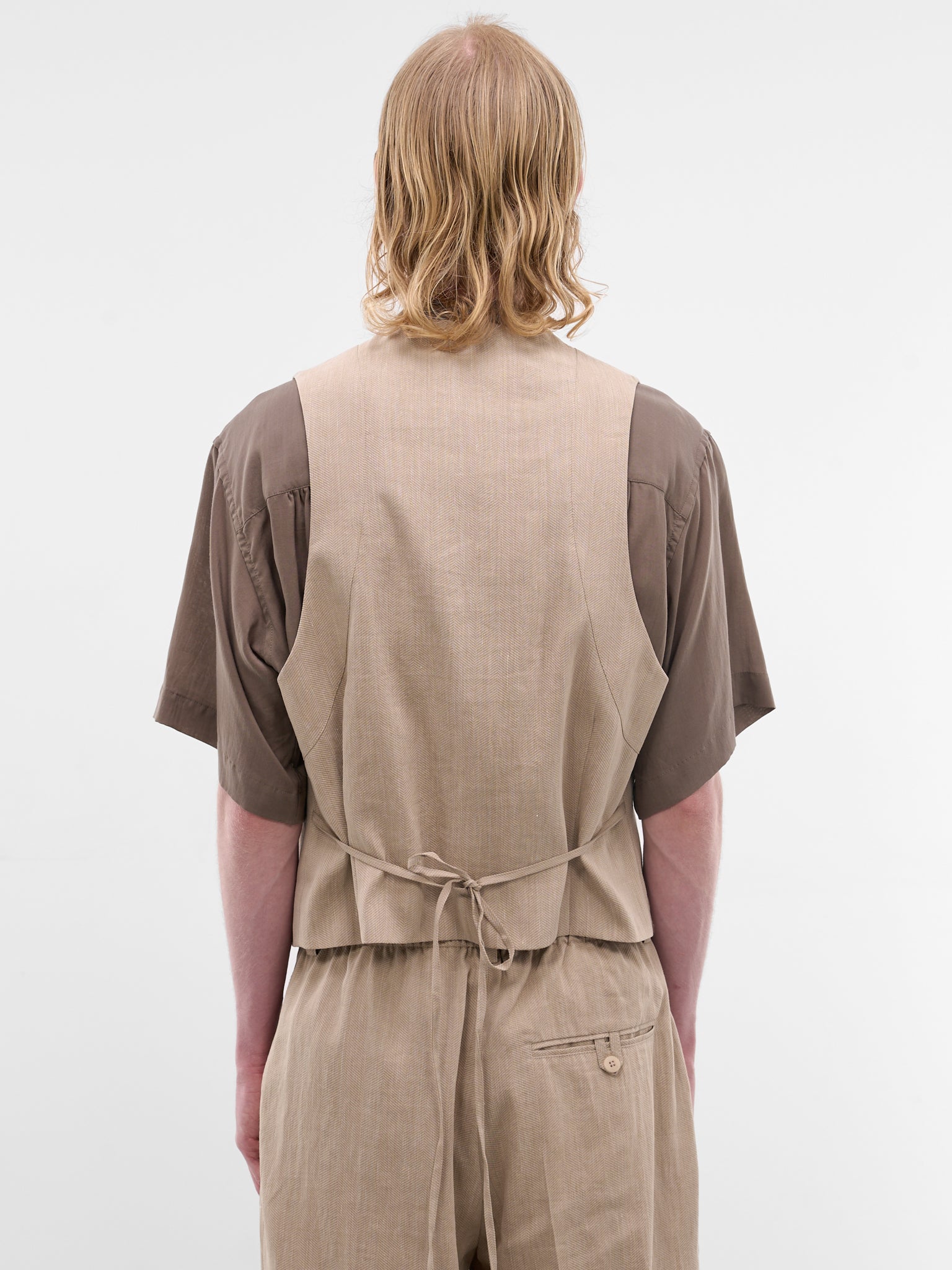 Beige Paysan Tailored Vest (JAM00106AW00738-BEIGE)