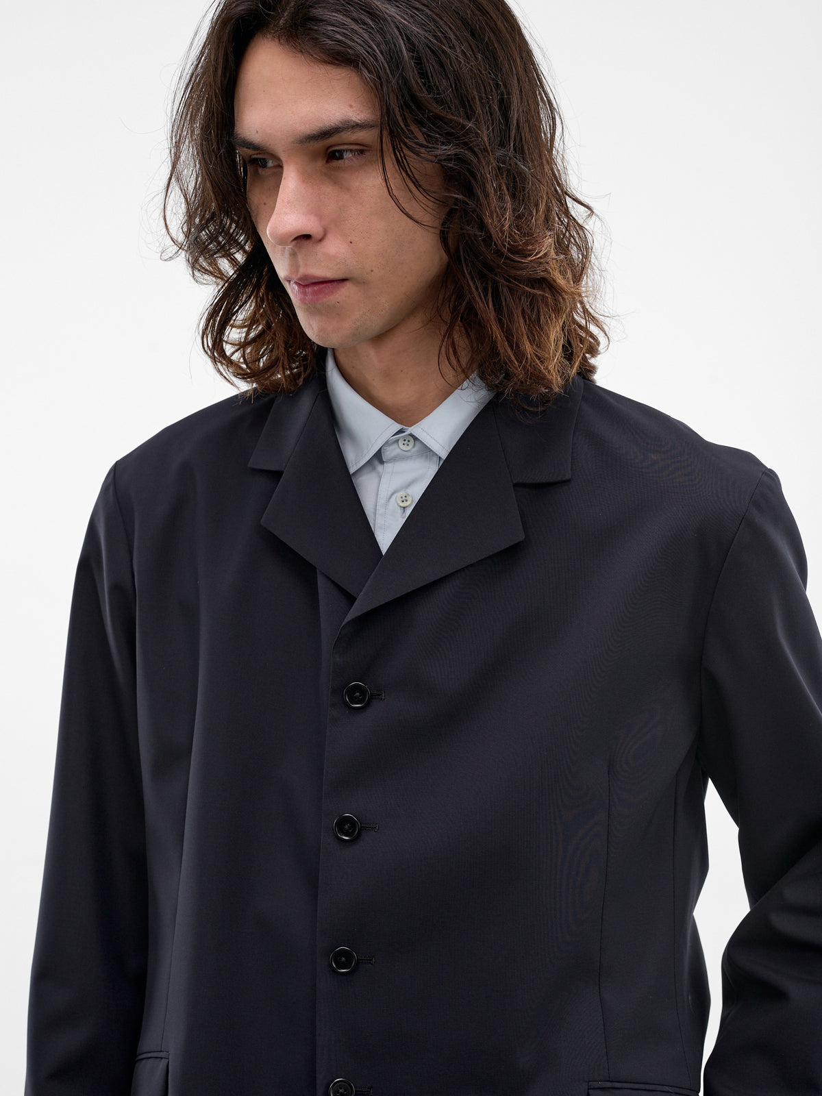 Black Boxy Blazer (JB21BN0232-J40249-402-BLUE)