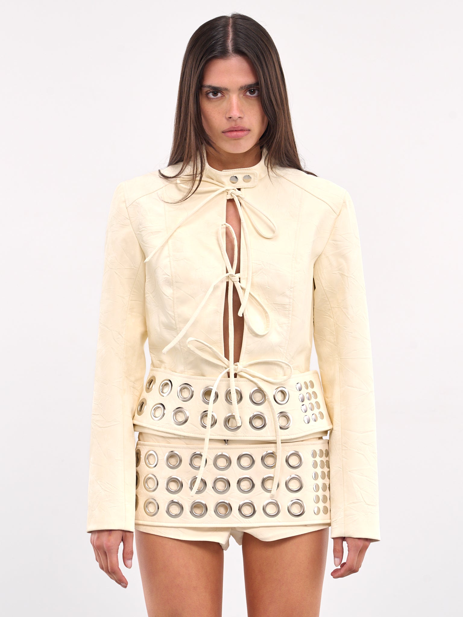 Okinawa Bow Jacket (JCVLBG04-MILK-BEIGE)
