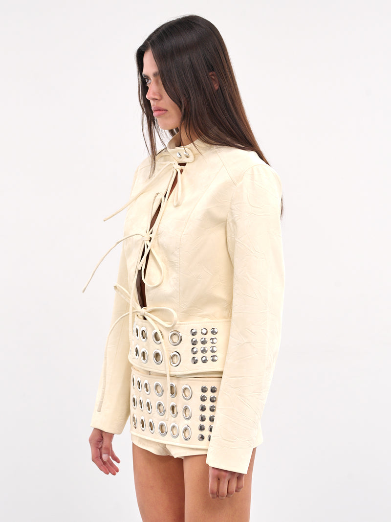 Okinawa Bow Jacket (JCVLBG04-MILK-BEIGE)