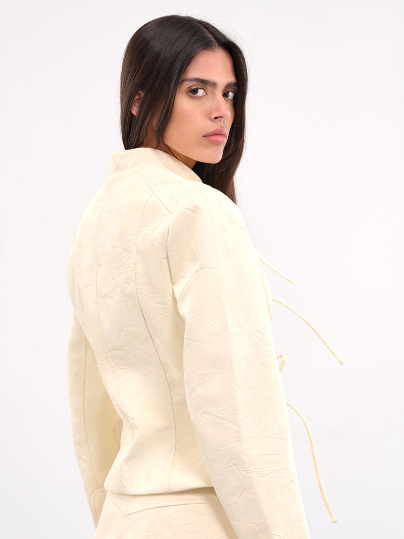 Okinawa Bow Jacket (JCVLBG04-MILK-BEIGE)