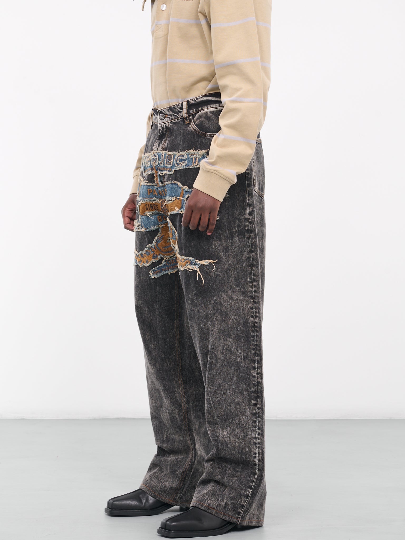 Paris' Best Patch Jeans (JEAN49-S25-D15-VINTAGE-BLACK)