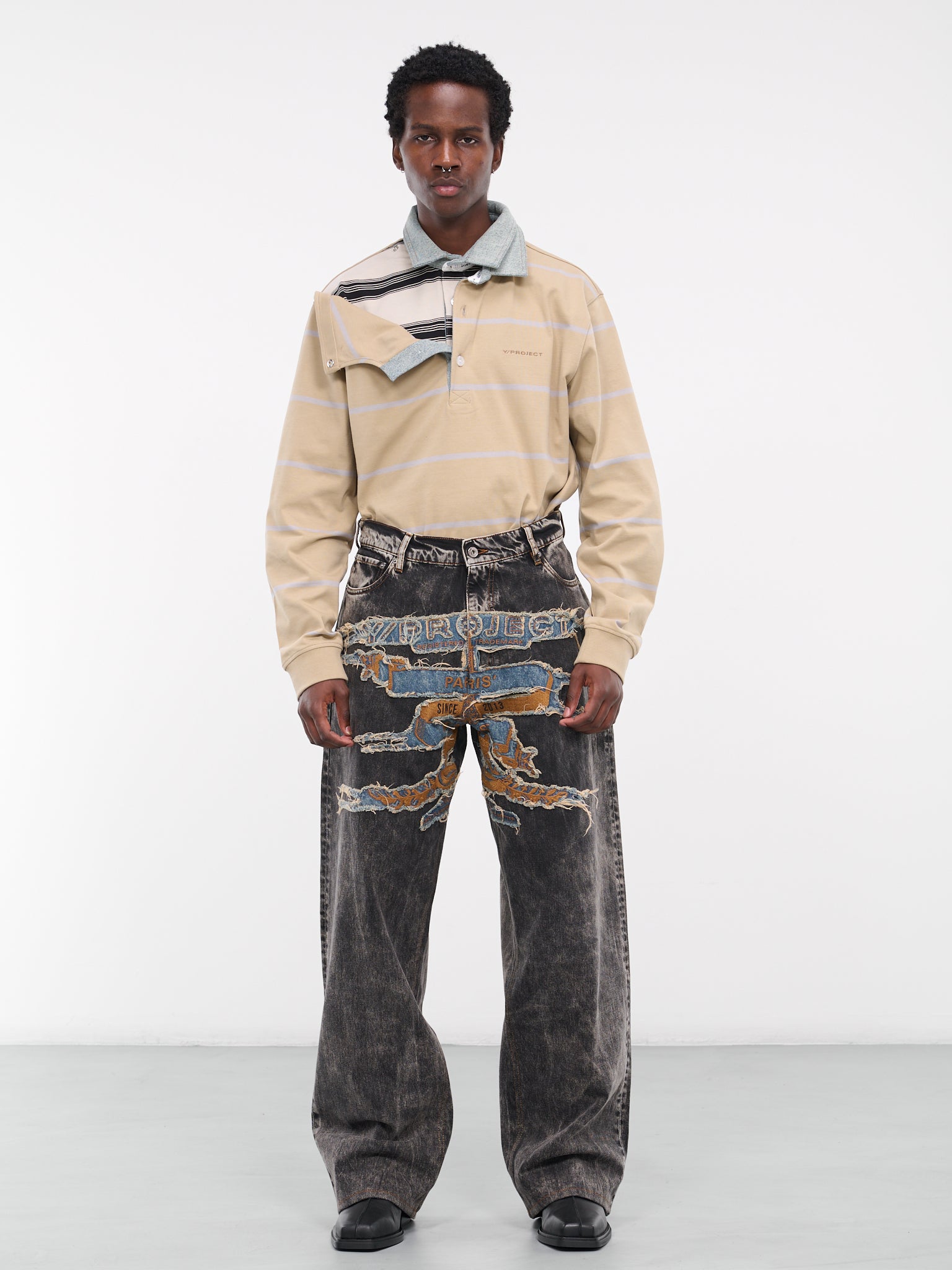 Paris' Best Patch Jeans (JEAN49-S25-D15-VINTAGE-BLACK)