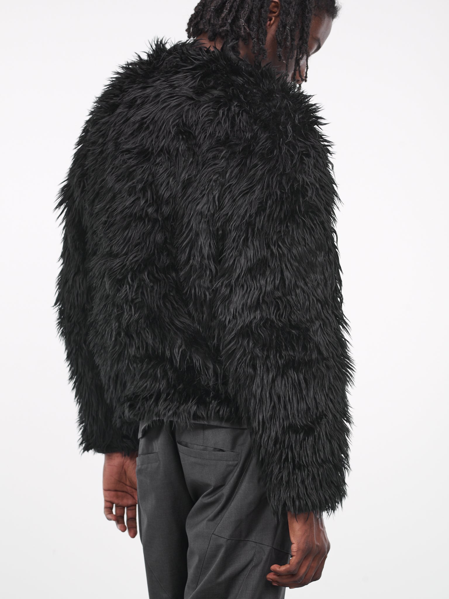 Faux Fur Pullover (JER-105-01-BLACK)
