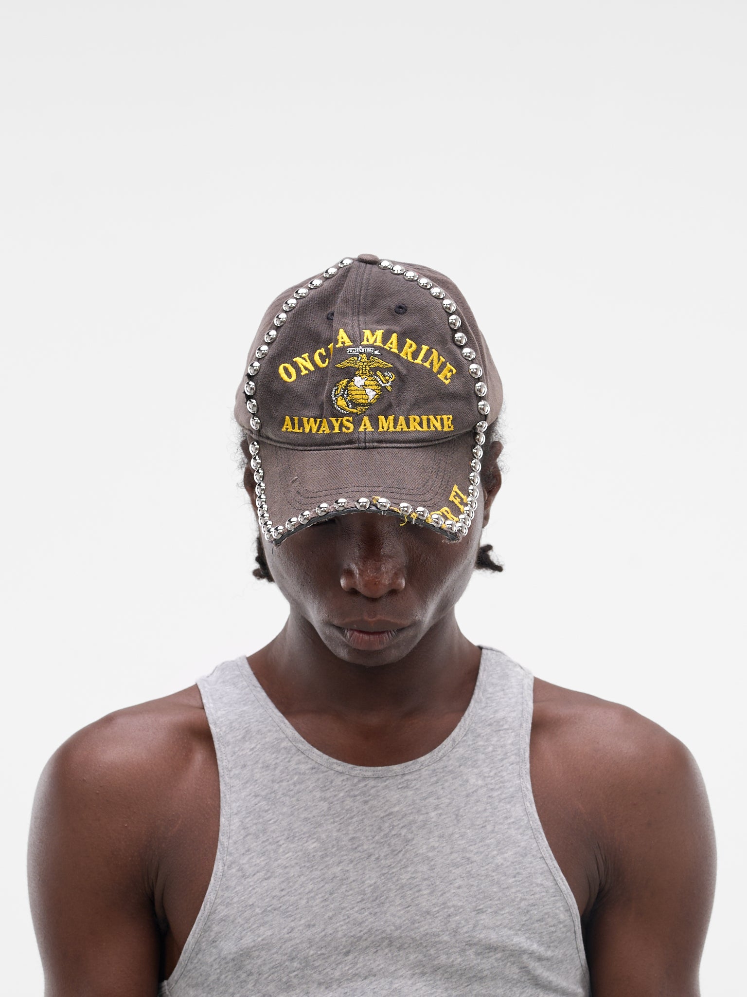 Black Metal Face Crust Cap (JJ-002-01-FADED-BLACK)
