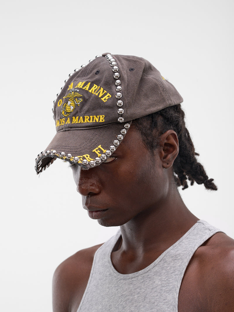 Black Metal Face Crust Cap (JJ-002-01-FADED-BLACK)