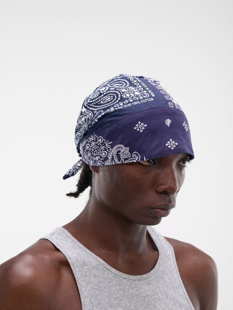 Blue Paisley Bandana Cap (JJ-002-05-BLUE-PAISLEY)