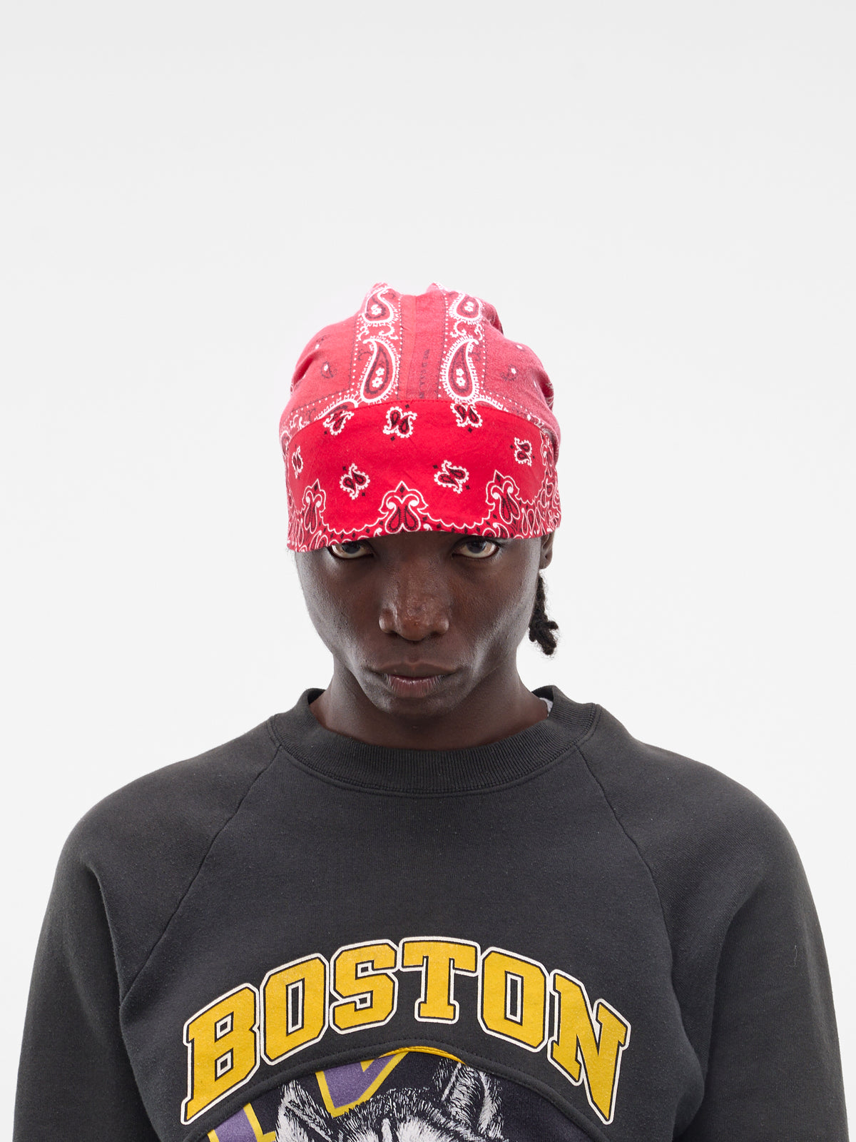 Red Paisley Bandana Cap (JJ-002-05-RED-PAISLEY)