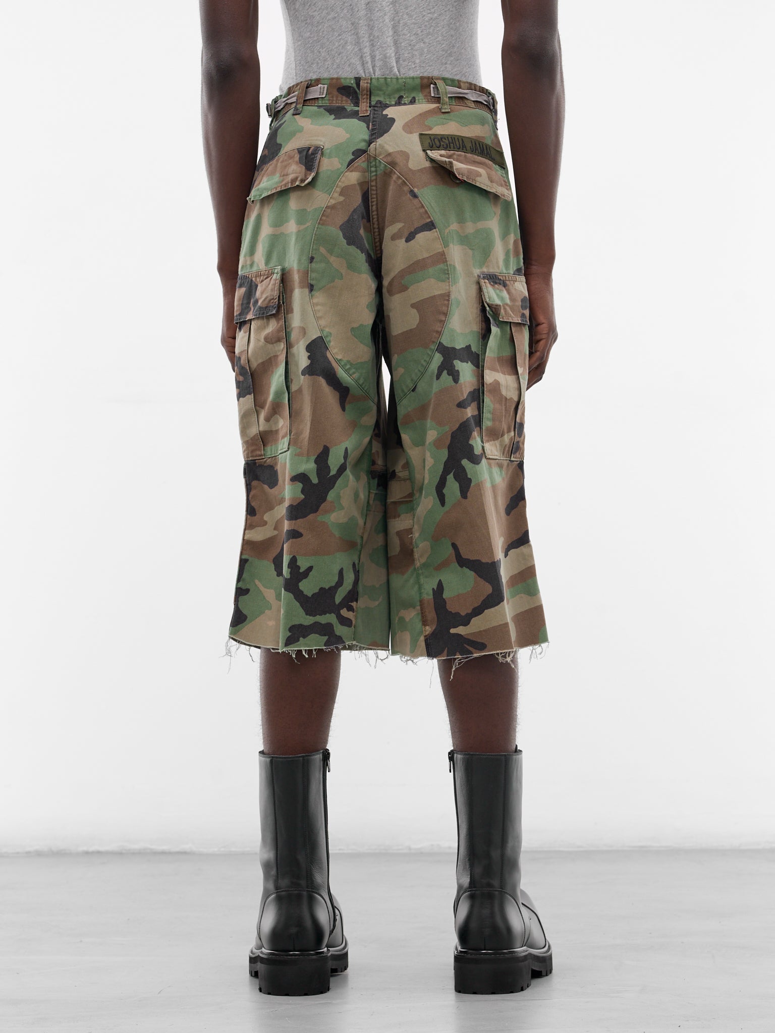 Woodland Camo Cargo NBHD Shorts (JJ-002-16-OLIVE-DRAB)