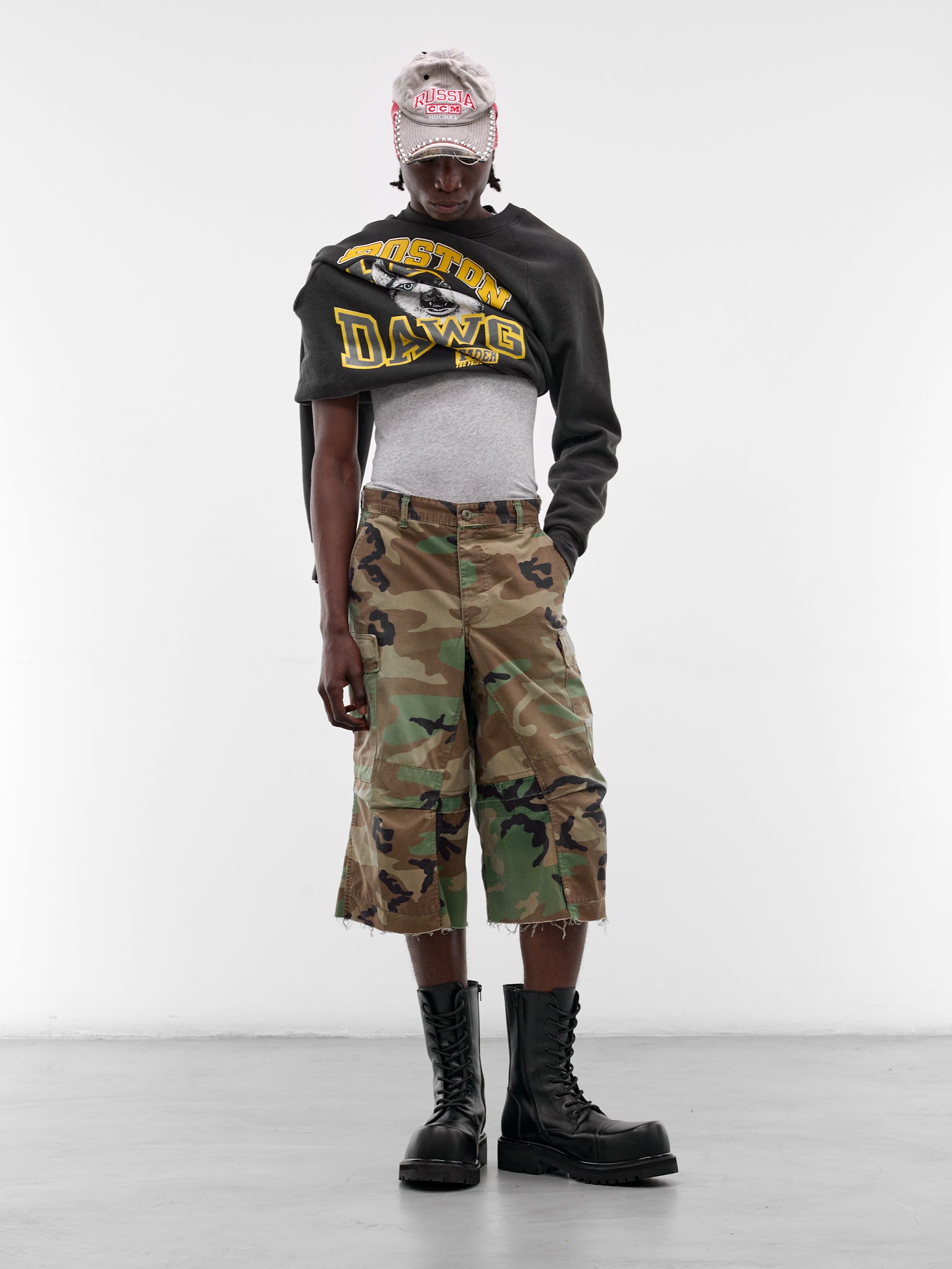 Woodland Camo Cargo NBHD Shorts (JJ-002-16-OLIVE-DRAB)