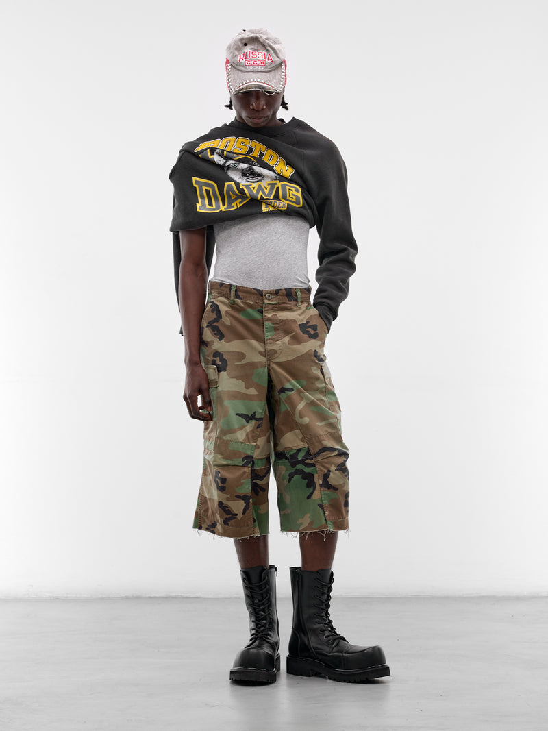 Woodland Camo Cargo NBHD Shorts (JJ-002-16-OLIVE-DRAB)