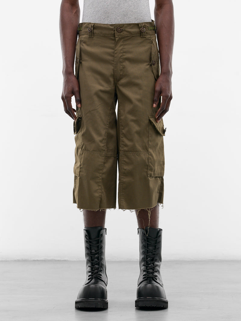 Olive Upcycled Cargo NBHD Shorts (JJ-002-21-OLIVE-DRAB)