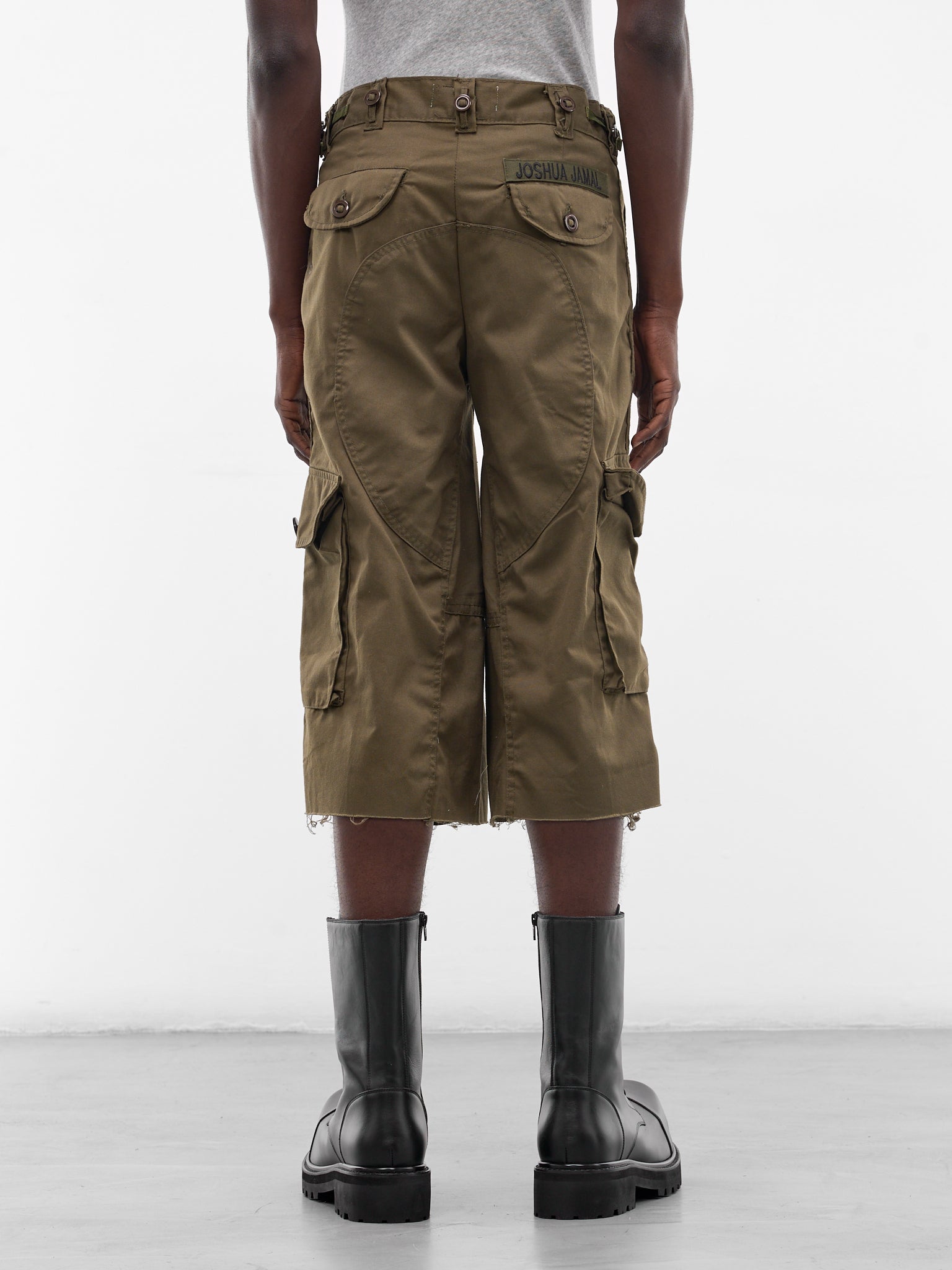 Olive Upcycled Cargo NBHD Shorts (JJ-002-21-OLIVE-DRAB)
