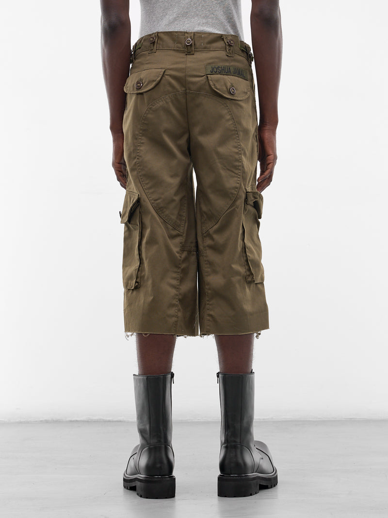 Olive Upcycled Cargo NBHD Shorts (JJ-002-21-OLIVE-DRAB)