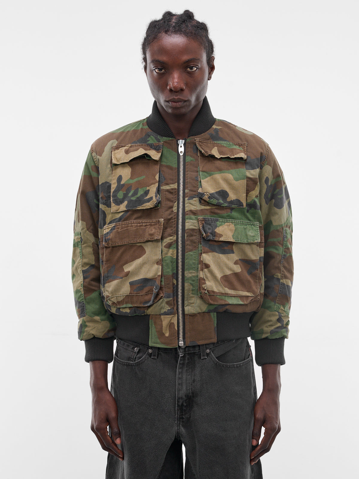 Woodland Camo Bomber Jacket (JJ-002-35-WOODLAND-CAMO)