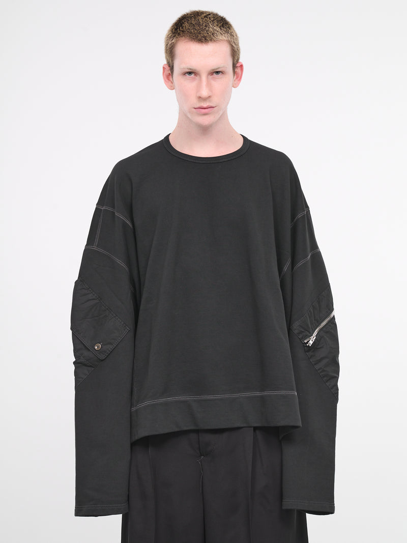 Bomber Pocket Sweater (JJ1011-BLACK)