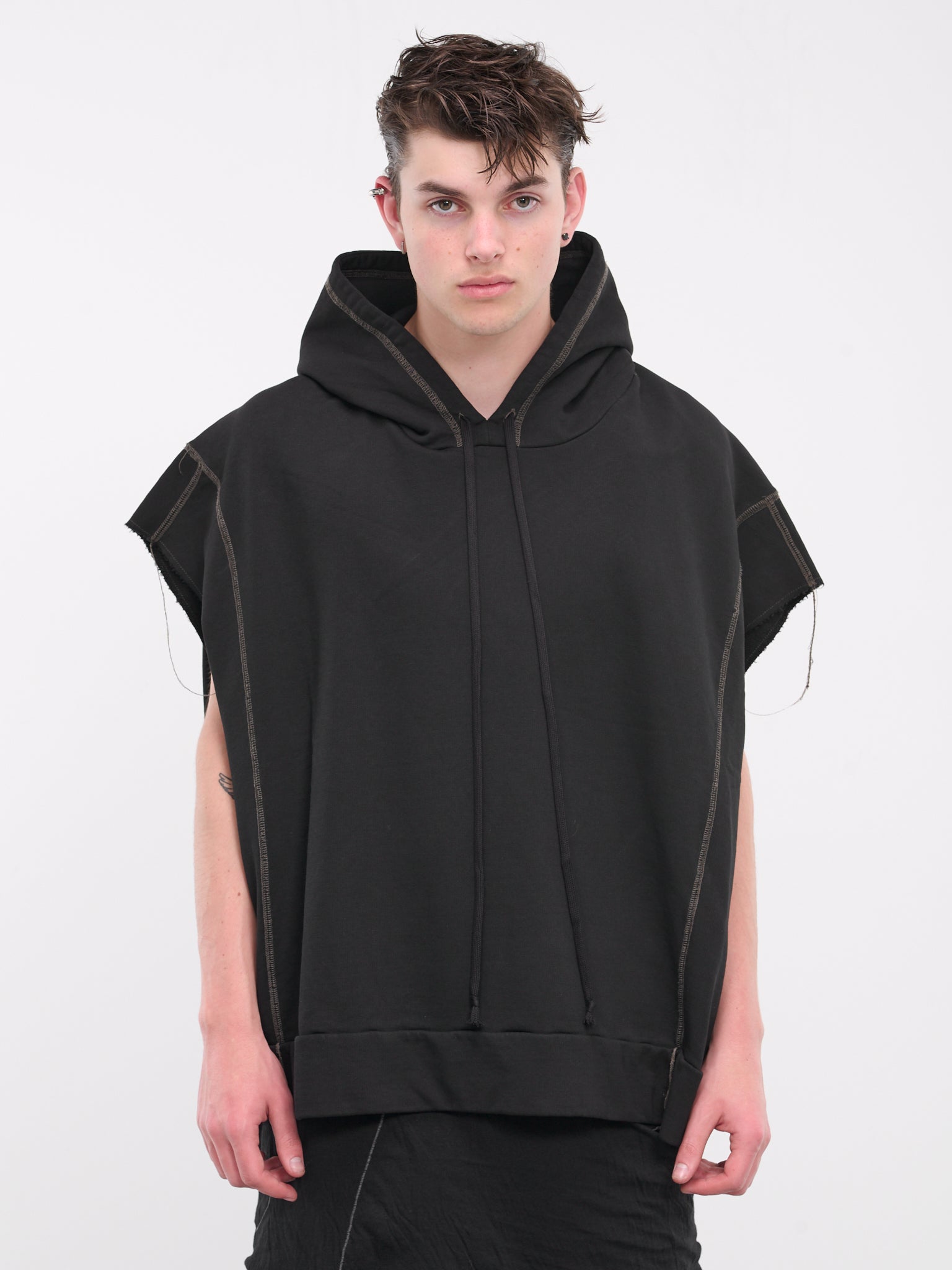 Sleeveless Hoodie (JJ1015-BLACK)