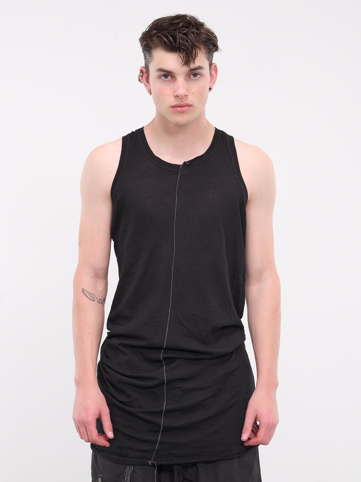 Torsion Jersey Tank Top (JJ1024-BLACK)