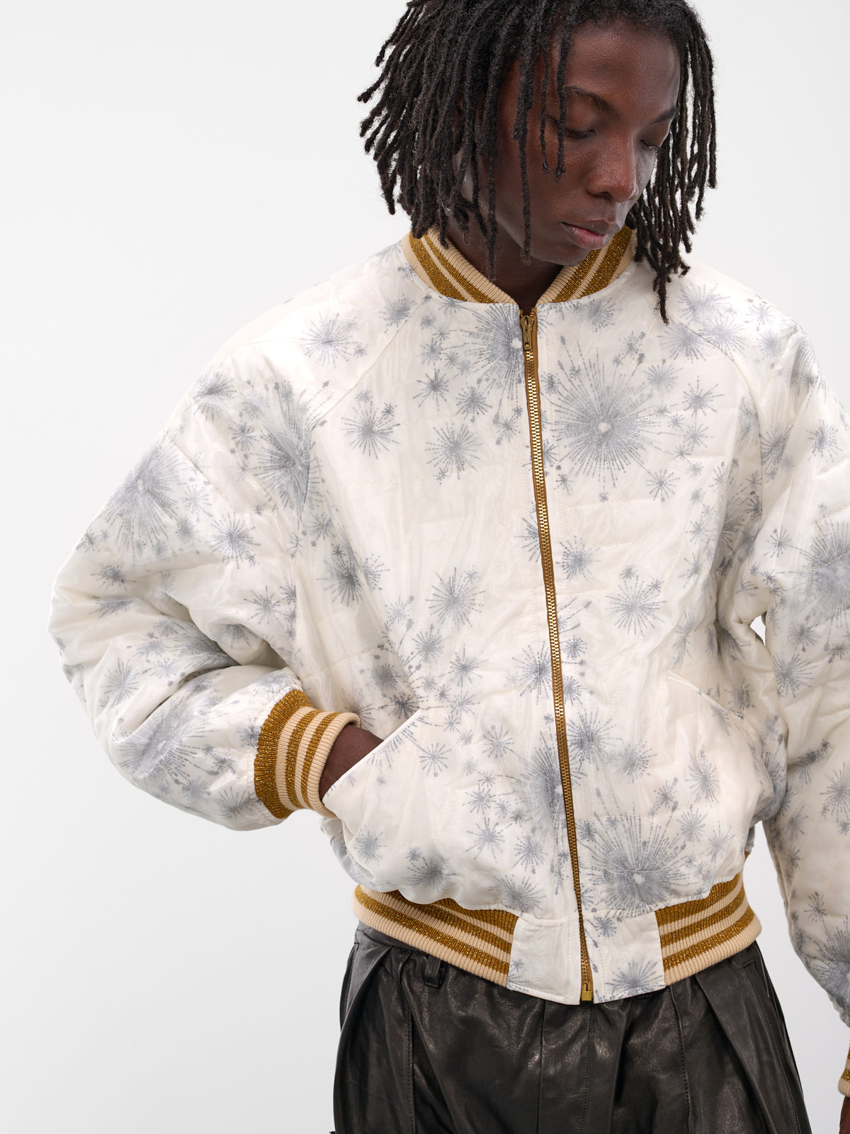 Gold Reversible Graphic Souvenir Jacket (JK-SV-NGA-1003-GOLD)