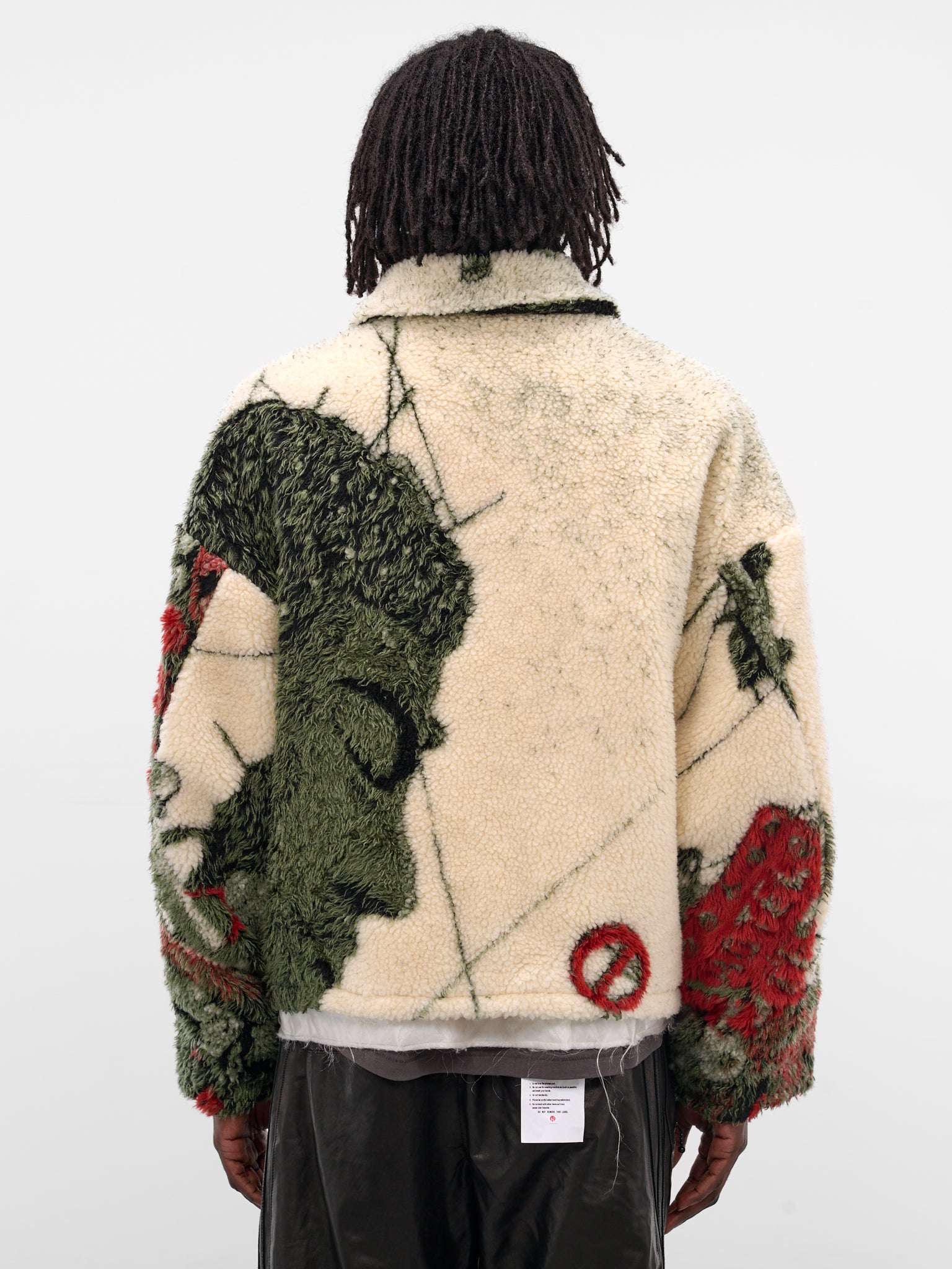 White Graphic Four Pile Jacket (JK-SV-NGA-1006-WHITE)