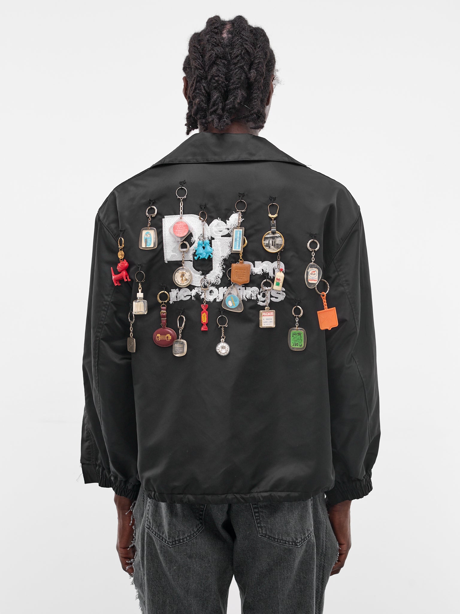 Deconstructed Memory Keychain Patch Blazer (JK-SV-NRS-1008-BLACK)