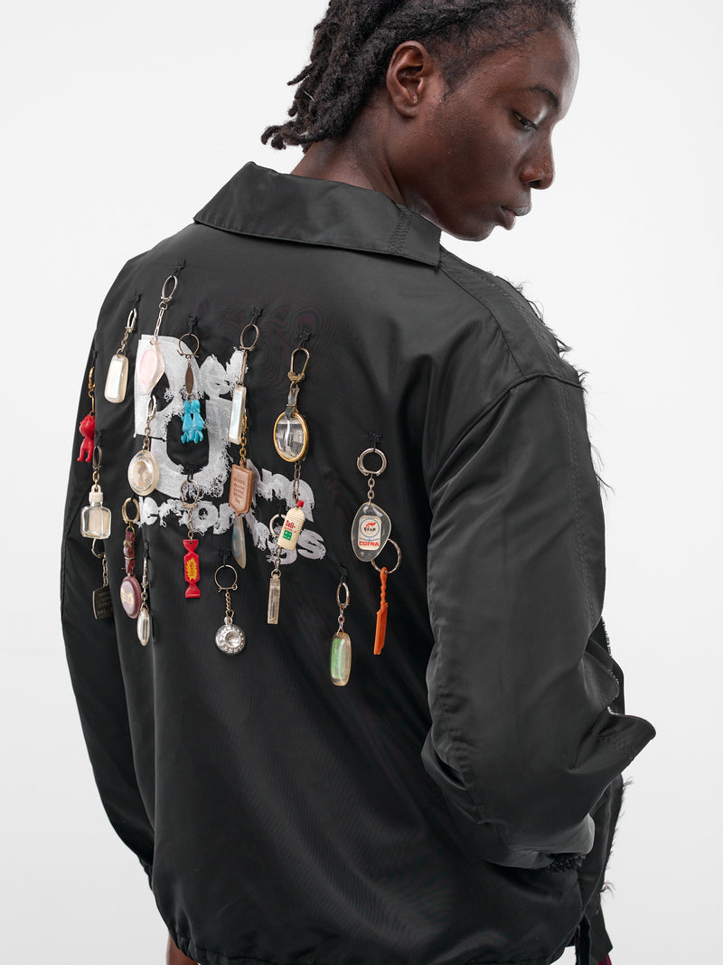 Deconstructed Memory Keychain Patch Blazer (JK-SV-NRS-1008-BLACK)