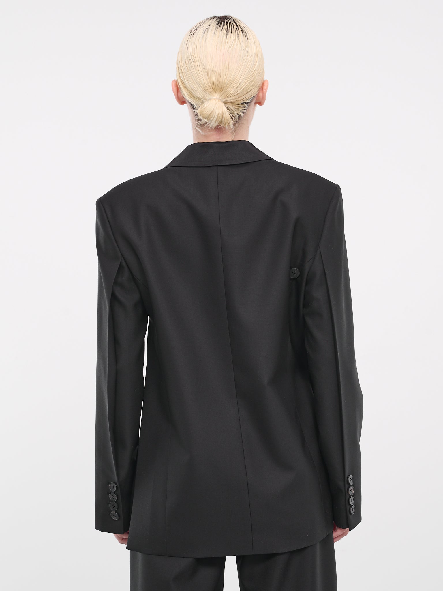 Twisted Slit Blazer (JK01BK-TWISTED-BLACK)