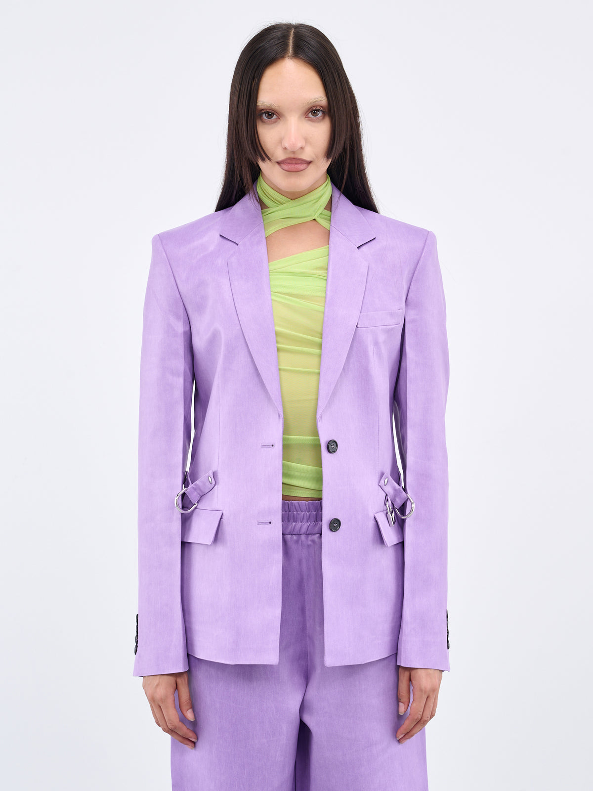 Padlock Blazer (JK0255-PG1319-700-PURPLE)