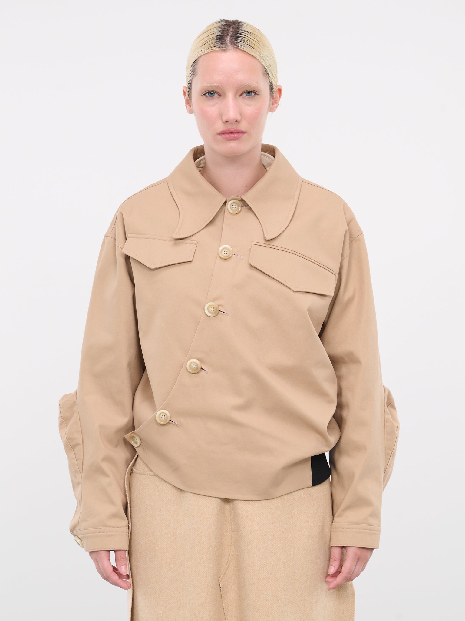 Twisted Work Jacket (JK04BG-TWINSTED-BEIGE)