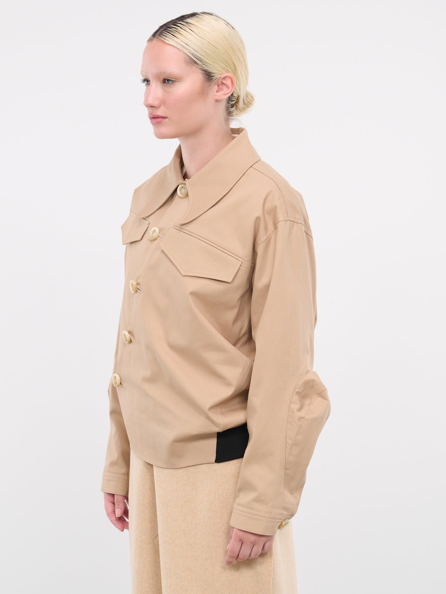Beige worker jacket on sale