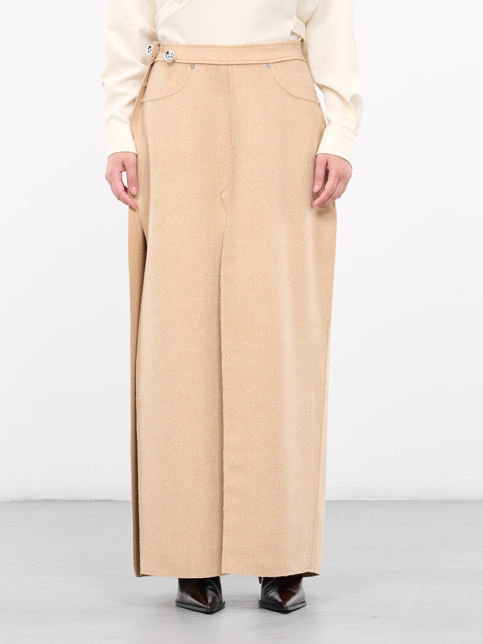 Bell Slit Skirt (JK06BG-BEIGE)