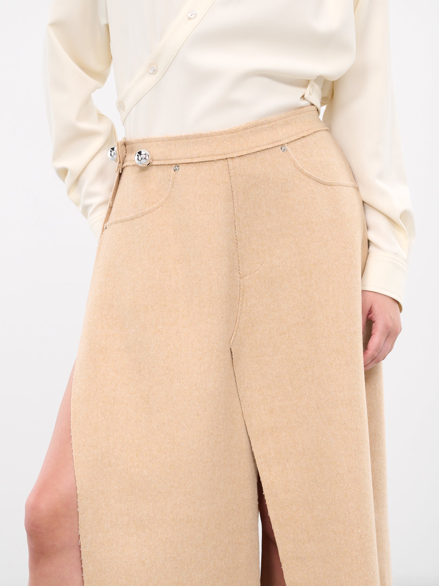 Bell Slit Skirt (JK06BG-BEIGE)