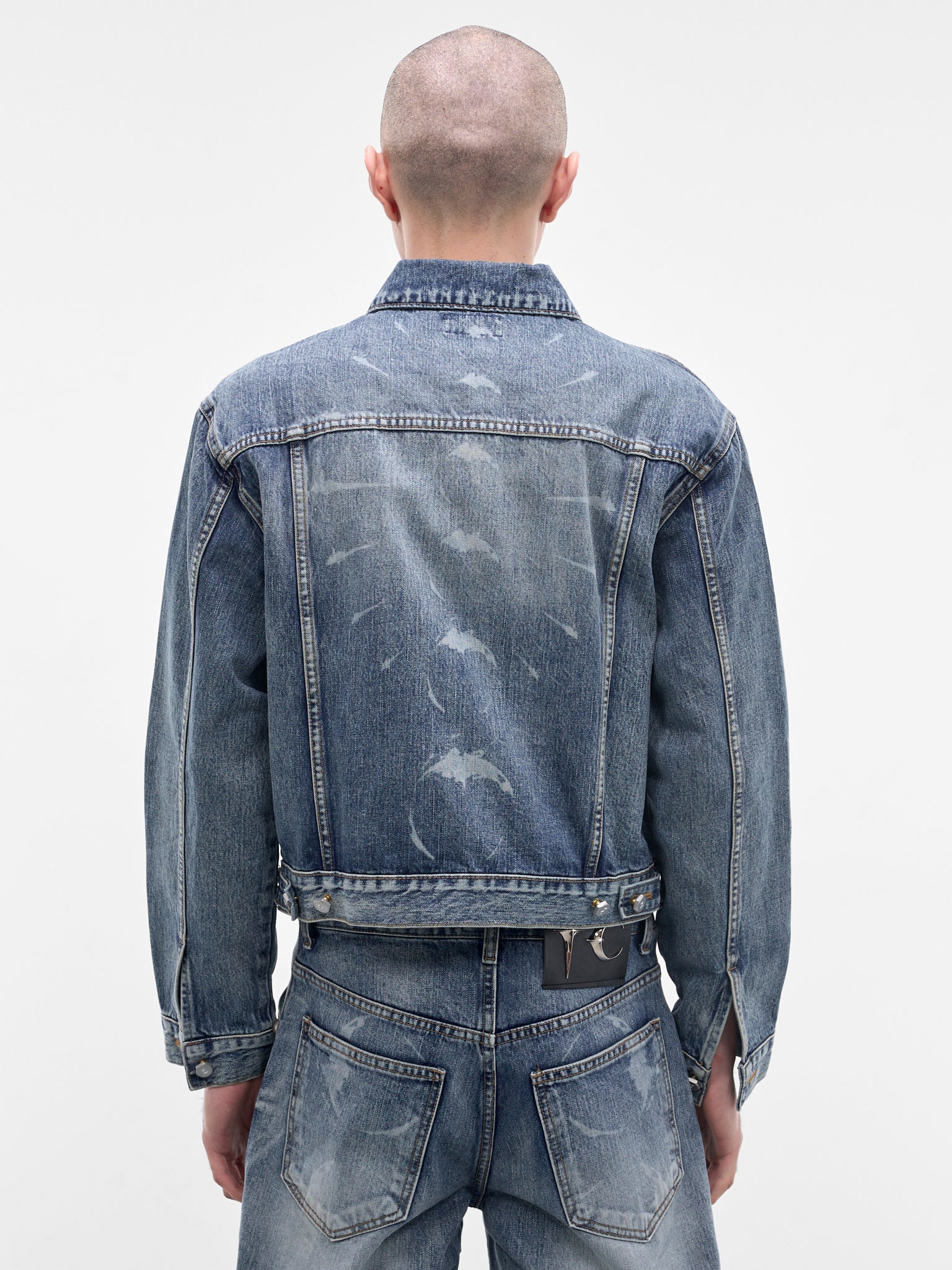 Blue Spine Laser Denim Jacket (JK0701-BLUE)